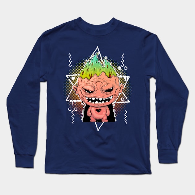 My Cute Monster Long Sleeve T-Shirt by Original_Wicked